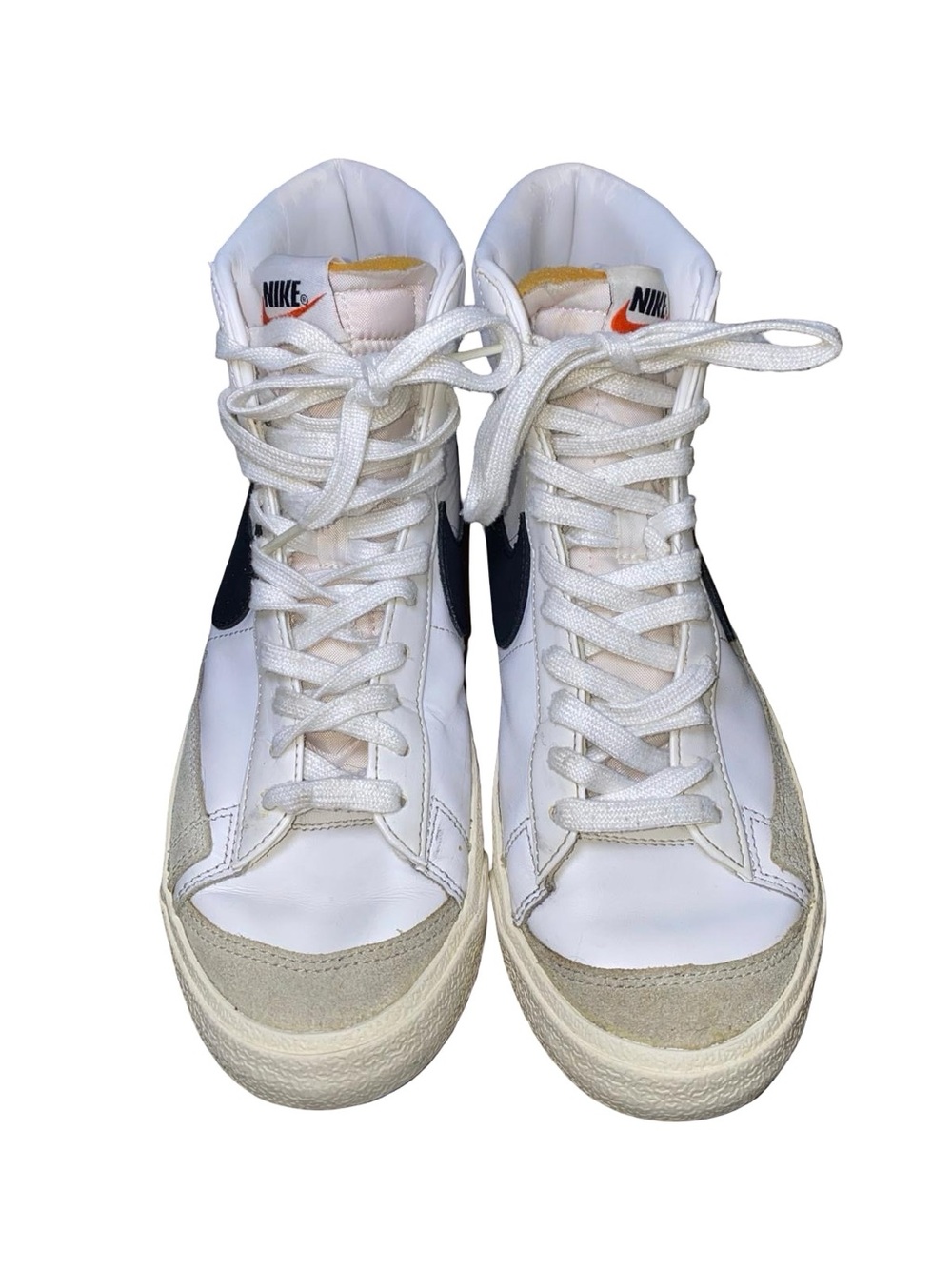 Nike Blazer Mid 77 Vintage High Top Leather Basketball Sneakers Style BQ6806-100